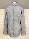 CAMISA GRIS CON RAYAS BLANCAS 