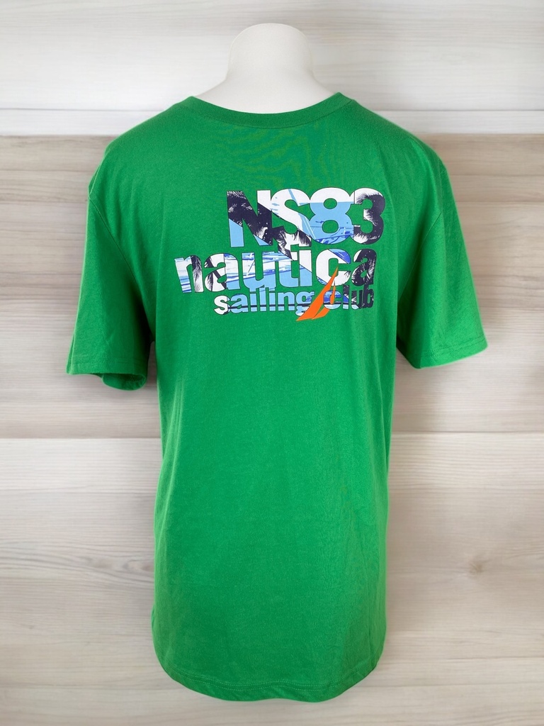 PLAYERA VERDE ESTAMPADO AL FRENTE