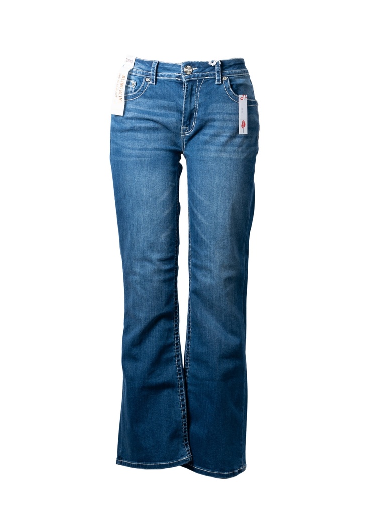 PANTALON MEZCLILLA BORDADO Y PEDRERÍA EN BOLSAS 