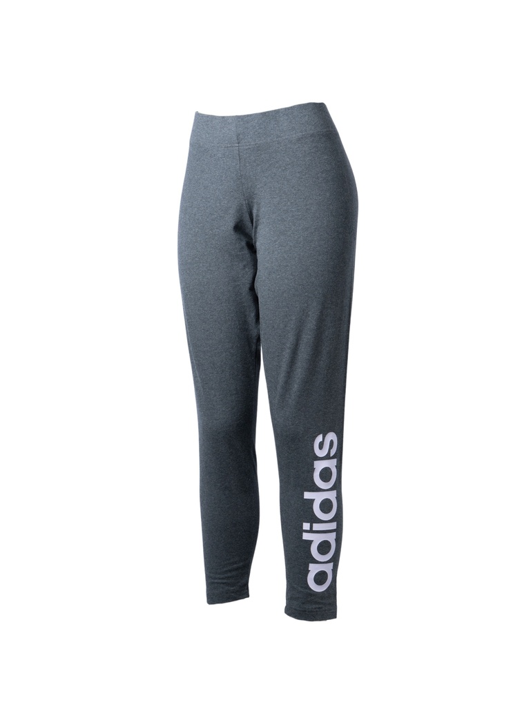 LEGGINGS GRIS MARCA ESTAMPADA EN LILA 