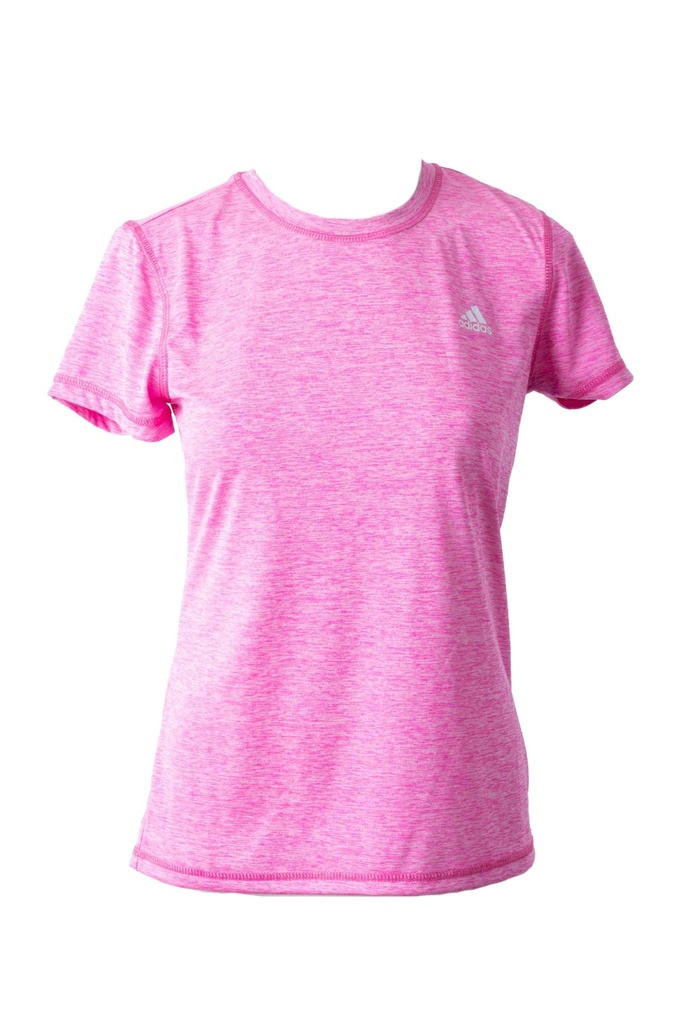 PLAYERA ROSA JASPEADO LOGO Y MARCA