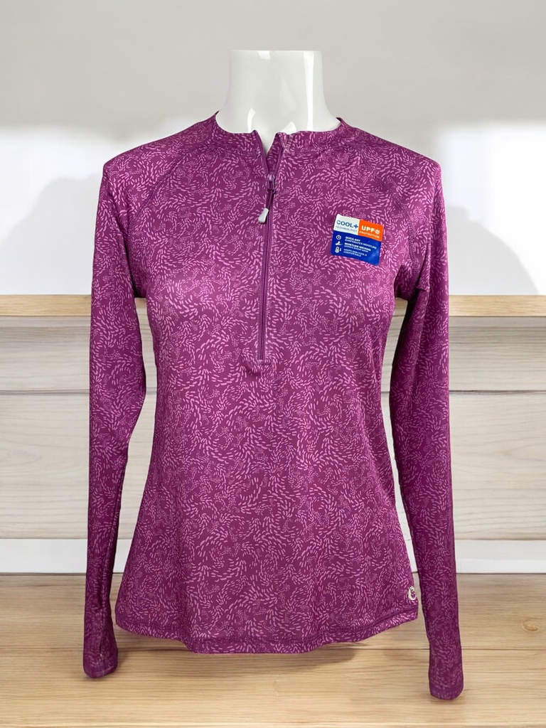 PLAYERA MORADA DEPORTIVA, MANGA LARGA