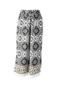 PANTALON RECTO TELA ESTAMPADA FLORES