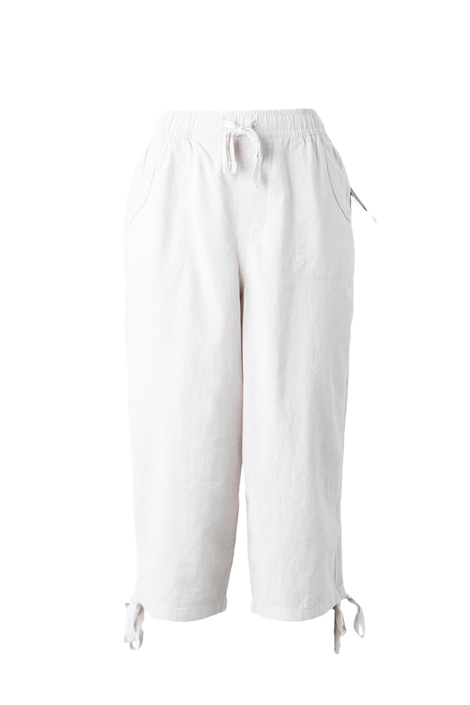 PANTALON CAPRI CON BOLSAS Y JARETAS