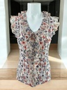 BLUSA ESTAMPADA FLORES CON OLANES