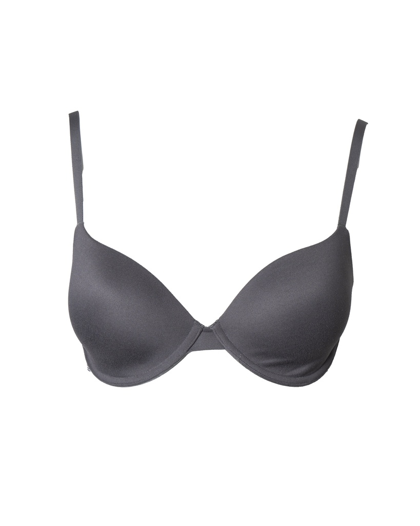 BRASSIERE GRIS CON MARCA EN RESORTE