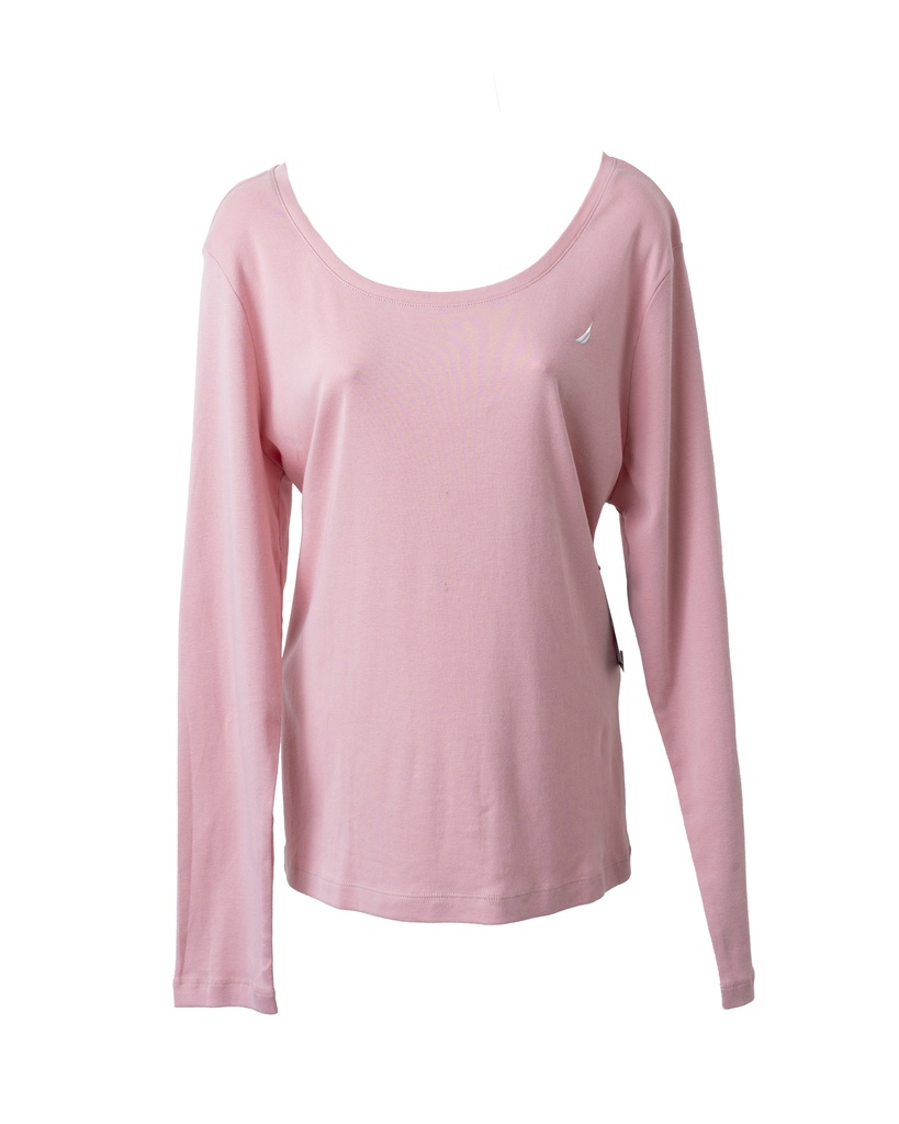 BLUSA MANGA LARGA CUELLO REDONDO