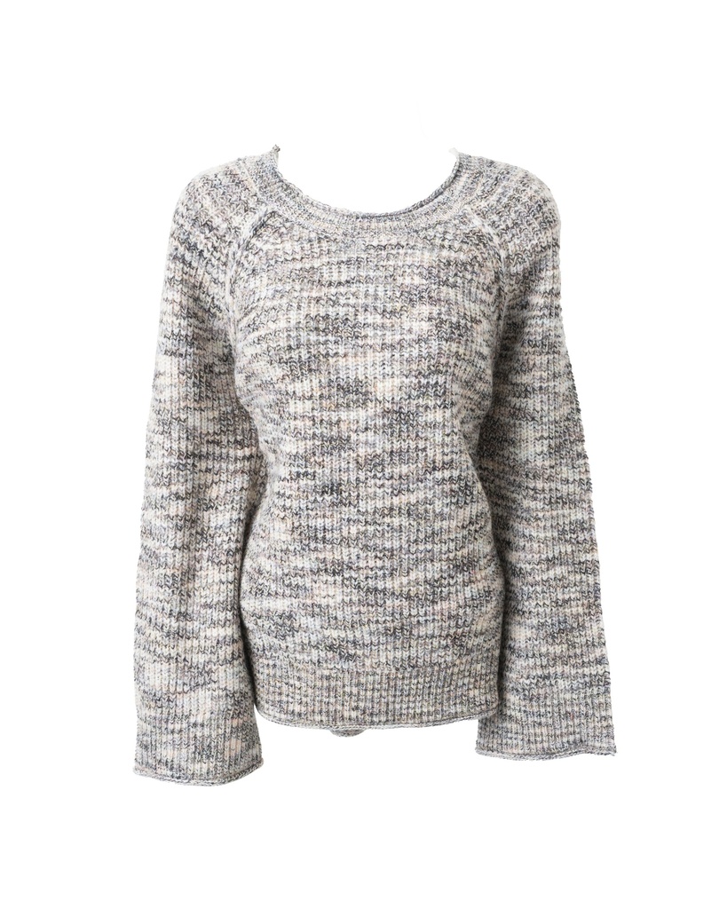 SUETER TEJIDO JASPEADO ARENA