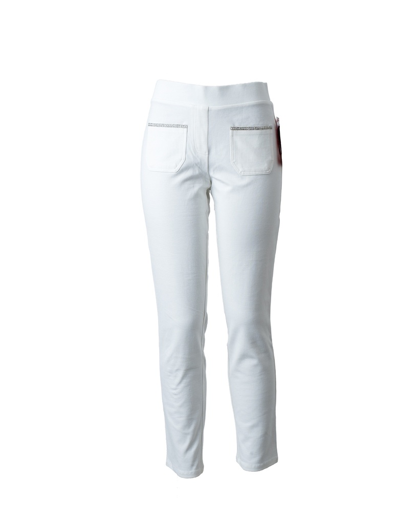 PANTALON CON APLICACION DIAMANTADA EN BOLSAS