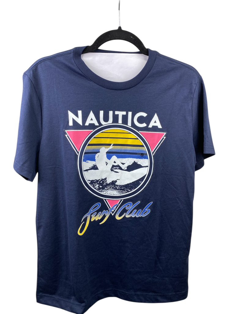 PLAYERA AZUL DISEÑO DE MARCA