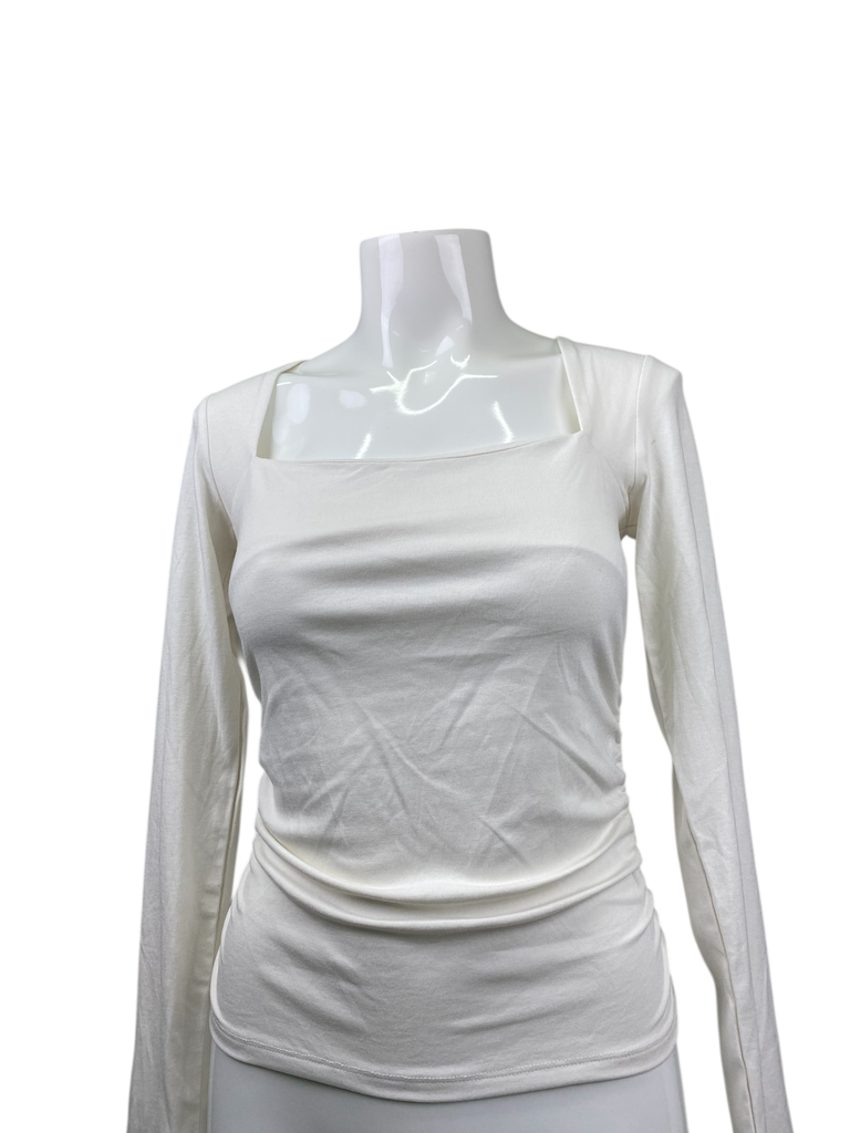 BLUSA CUELLO CUADRADO MANGA LARGA