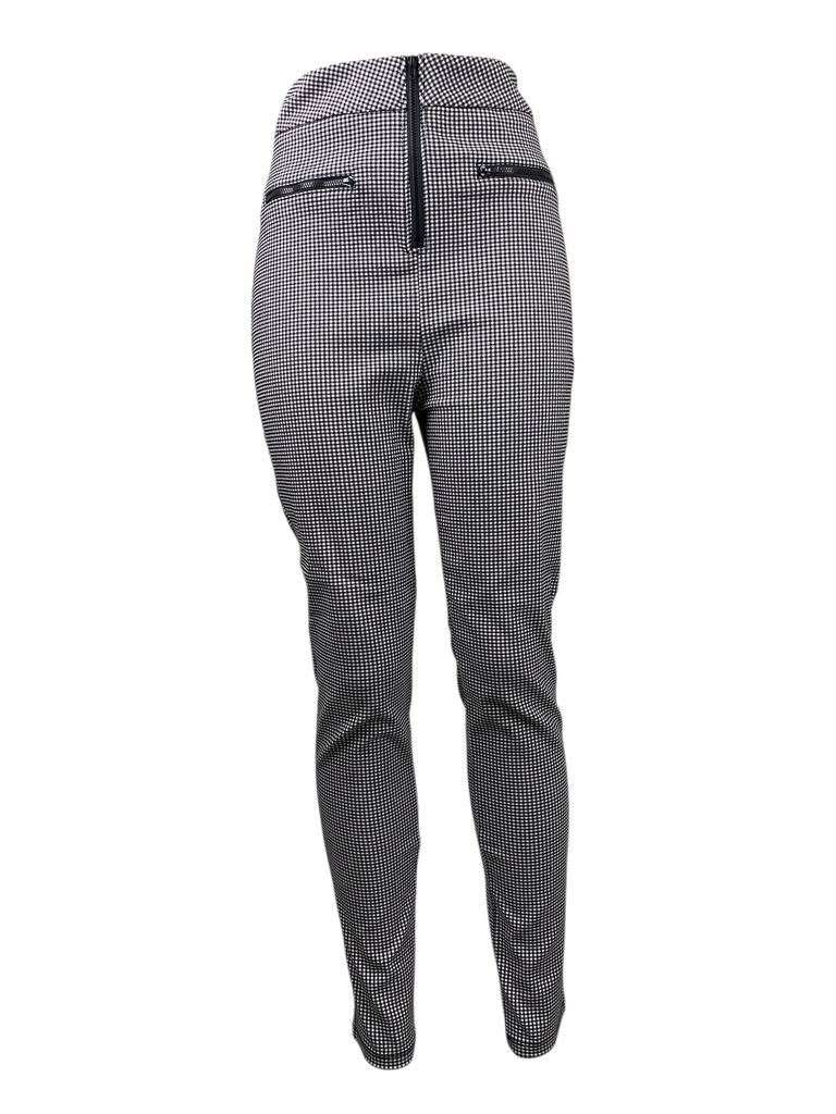 PANTALÓN CON CIERRES NEGROS AL FRENTE