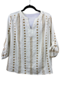 BLUSA BLANCA CON DETALLES BORDADOS
