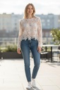 BLUSA CON FLORES CALADA BLANCA