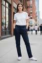 PANTALON AZUL CON BOLSAS SIN CIERRE