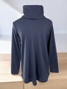 SUDADERA AZUL DE TELA CON TEXTURA, CUELLO DE TORTUGA