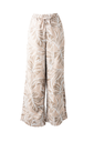 PANTALON RECTO TELA ESTAMPADA HOJAS