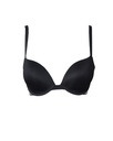 BRASSIERE NEGRO CON MARCA EN RESORTE PUSH UP PLUNGE