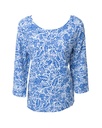 BLUSA ESTAMPADA AZUL REY